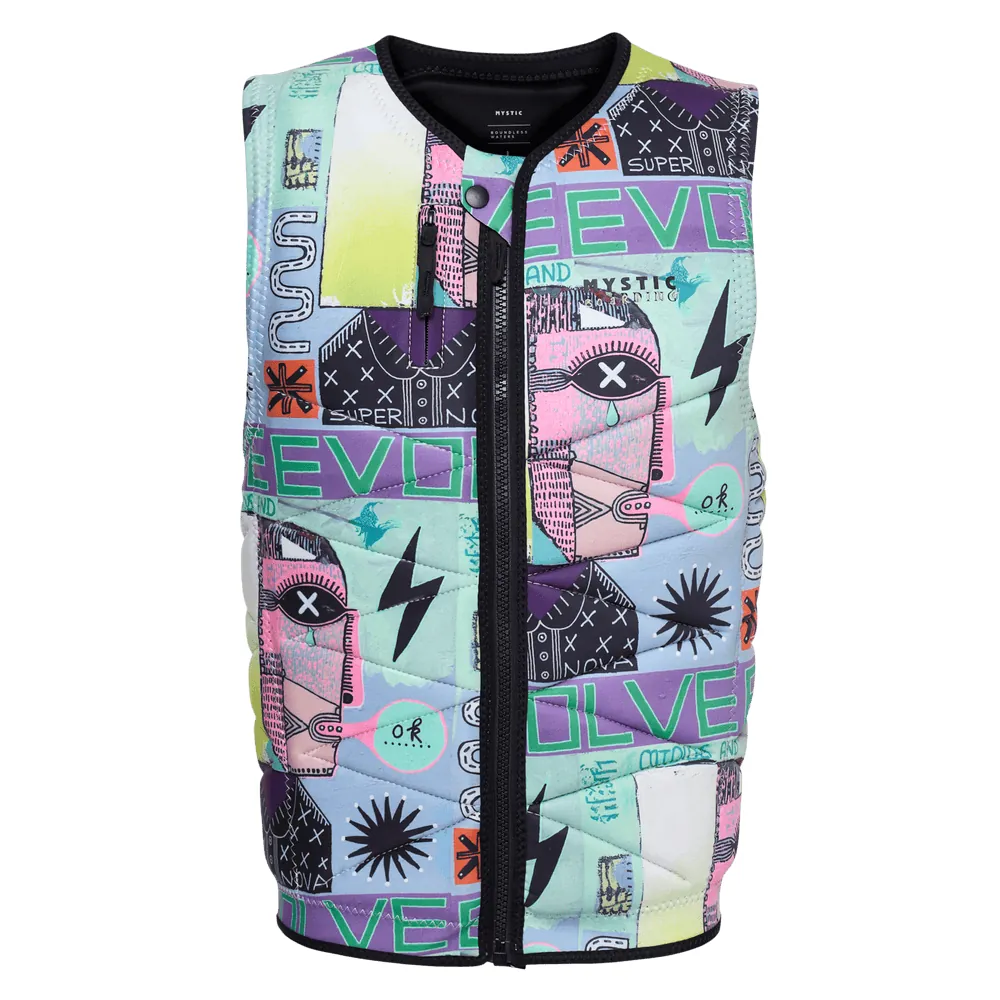 Mystic Outlaw Impact Vest Fzip Wake